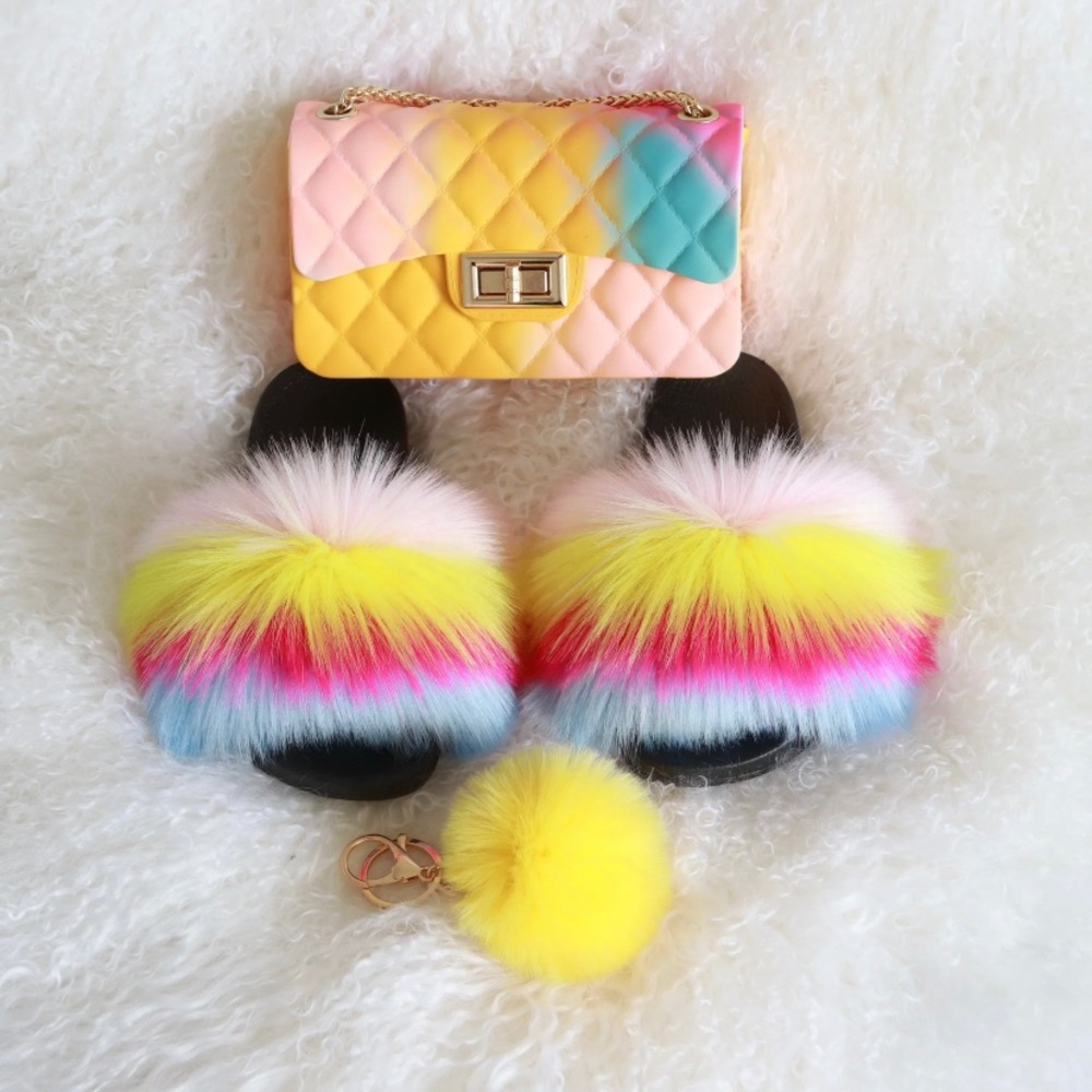 Purse ,sandals and key chain
